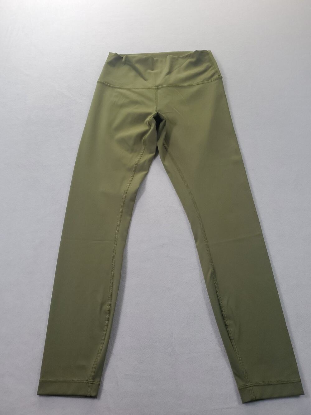 Lululemon Pants Womens 8 Green High Rise Ankle Leggings Yoga Gym
